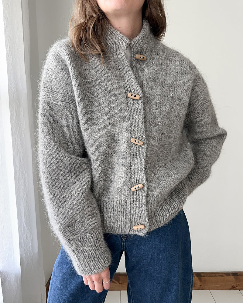 Fashionable Cardigan Stand-up Collar Elegant Buttons