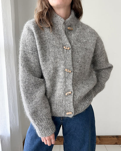 Fashionable Cardigan Stand-up Collar Elegant Buttons
