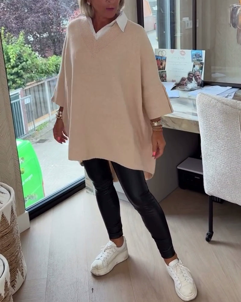 Women's V-Neck Asymmetrical Chic Dress