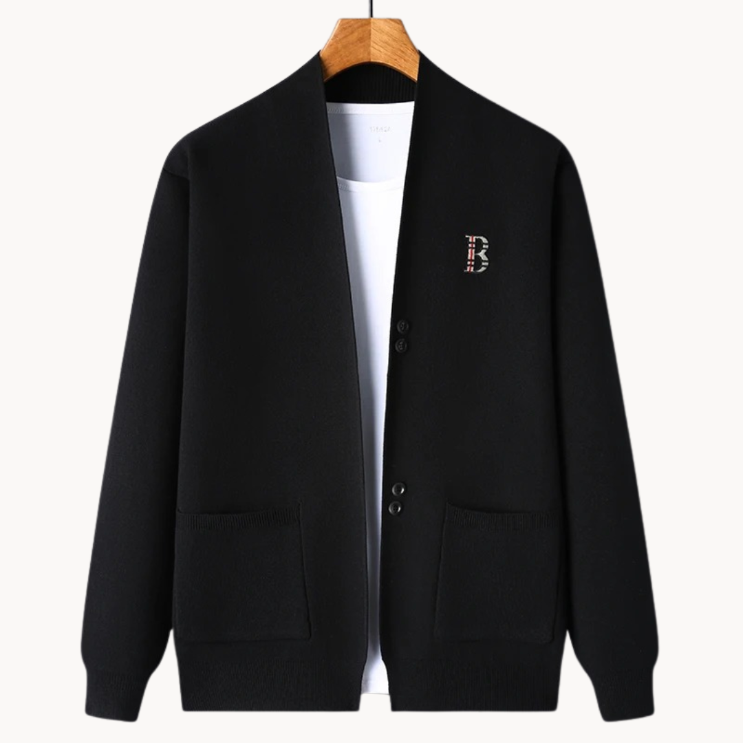 Comfortable knit jacket casual look