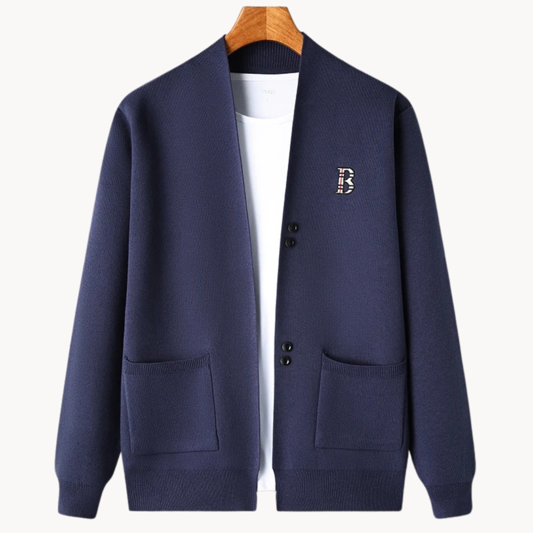 Comfortable knit jacket casual look