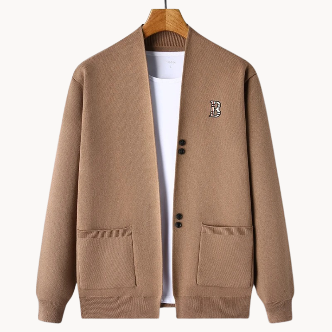 Comfortable knit jacket casual look