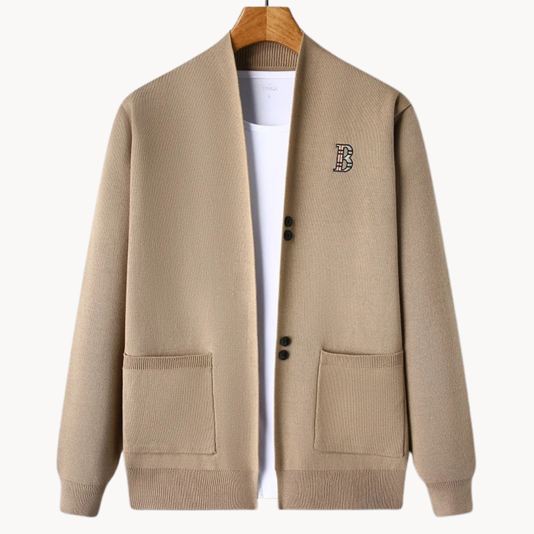 Comfortable knit jacket casual look