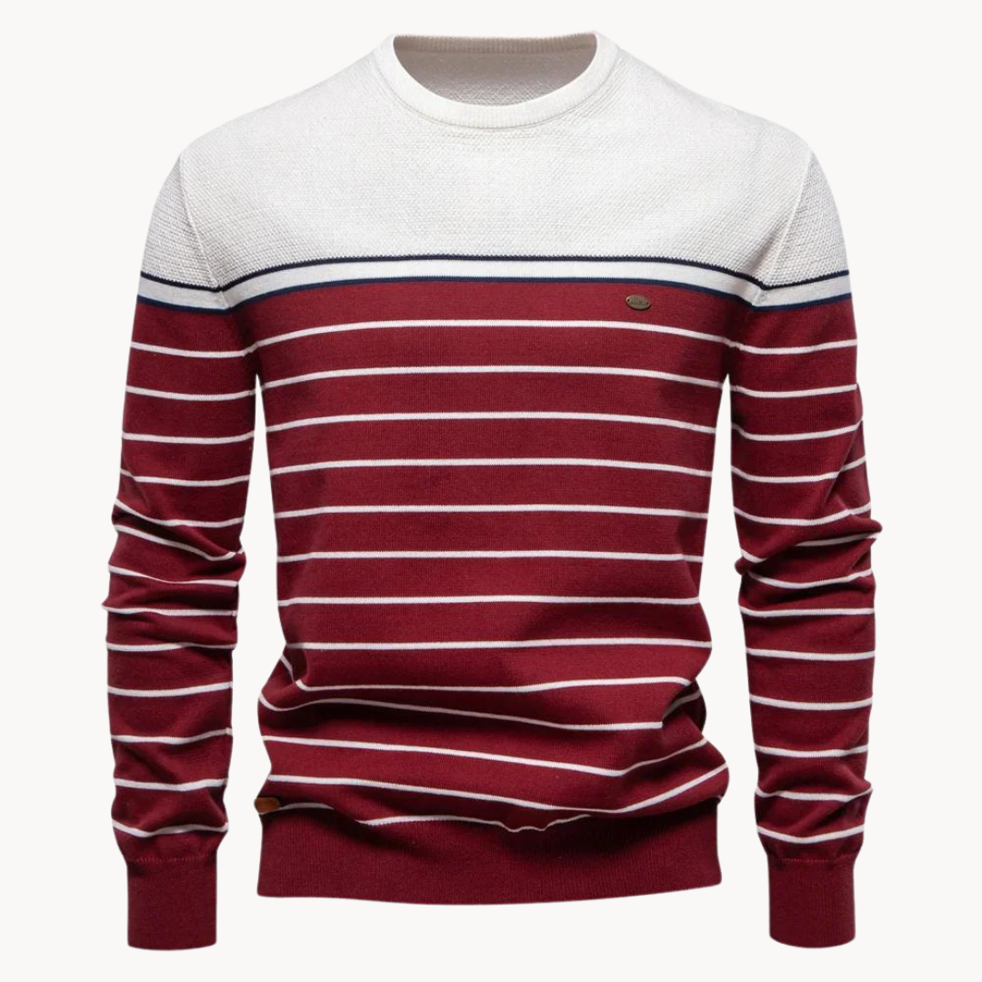 Women's Striped Cotton Jumper Modern
