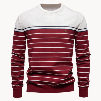 Women's Striped Cotton Jumper Modern