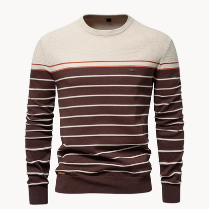 Women's Striped Cotton Jumper Modern