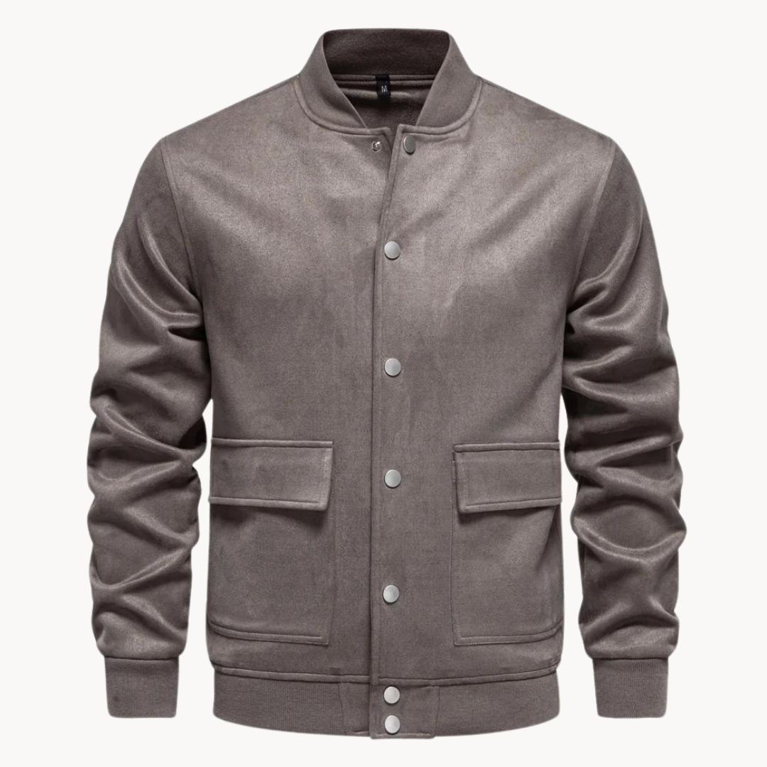 Leder Bomberjacke Herren Elegant - IdealeKleiden