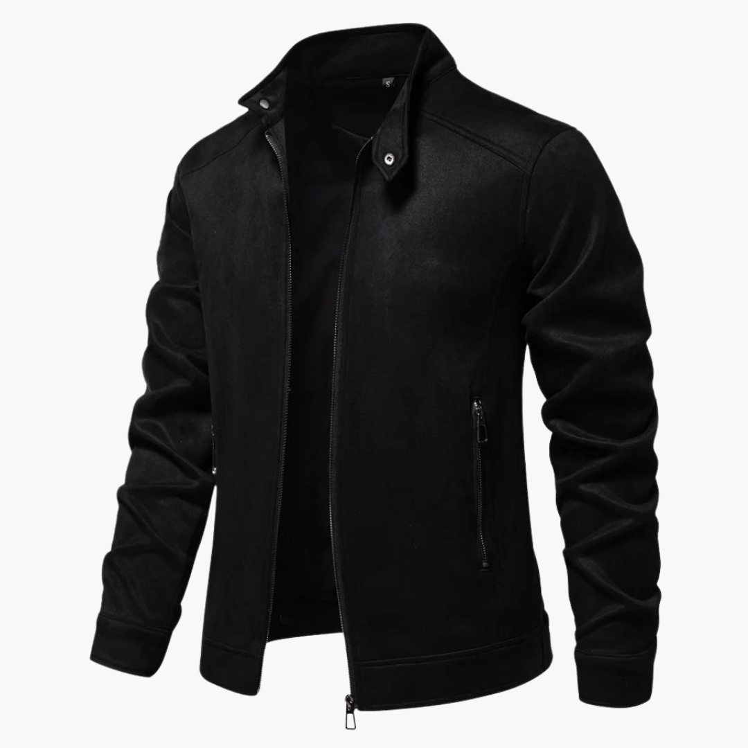 Men's Leather Jacket Elegant Style