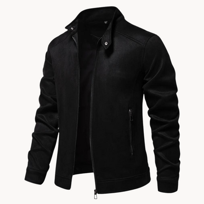 Men's Leather Jacket Elegant Style
