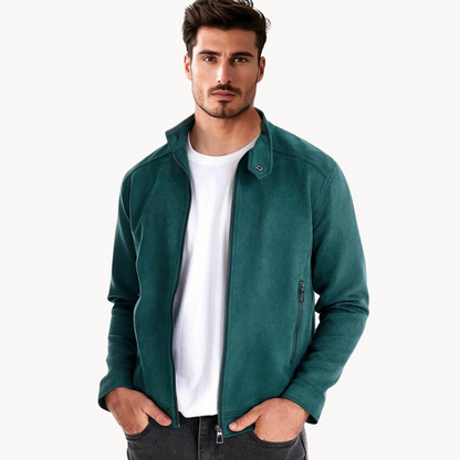 Men's Leather Jacket Elegant Style