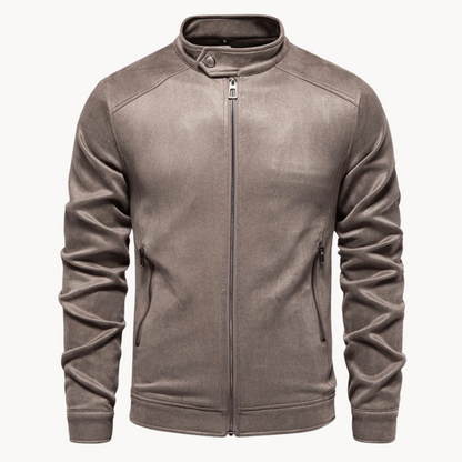 Men's Leather Jacket Elegant Style