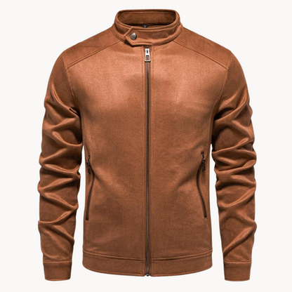 Men's Leather Jacket Elegant Style