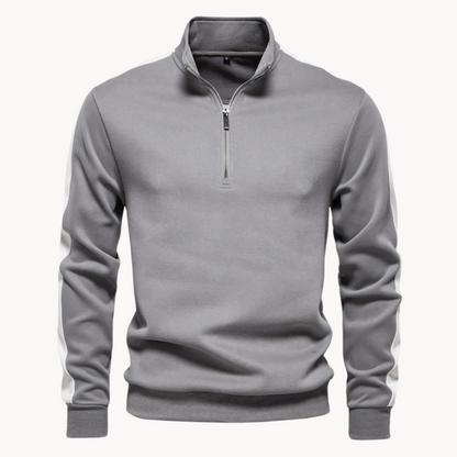 Elegante Pullover Damen | Luxus Sweater Viertelreißverschluss - IdealeKleiden