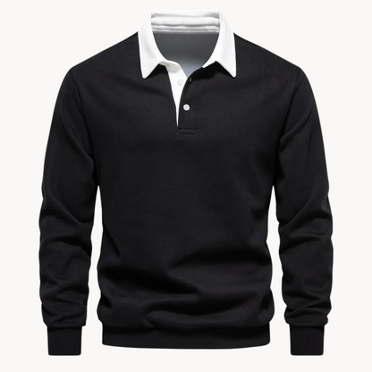 Comfortable Polo Sweatshirt Relaxed Fit