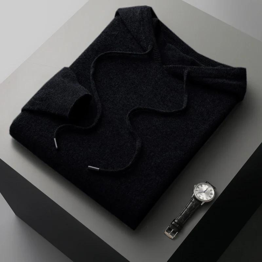 Soft Merino Cardigan Hoodie