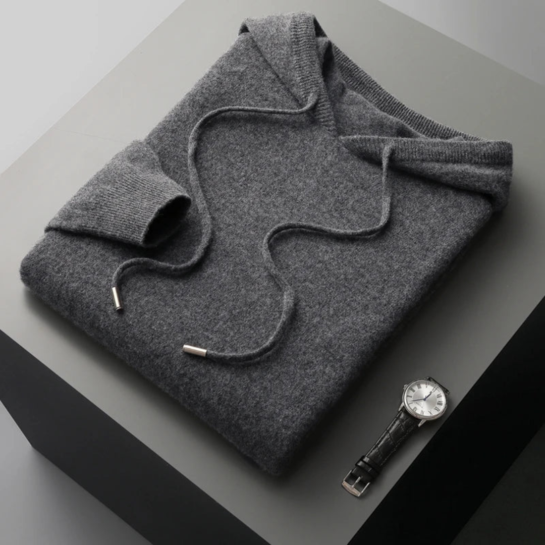 Soft Merino Cardigan Hoodie