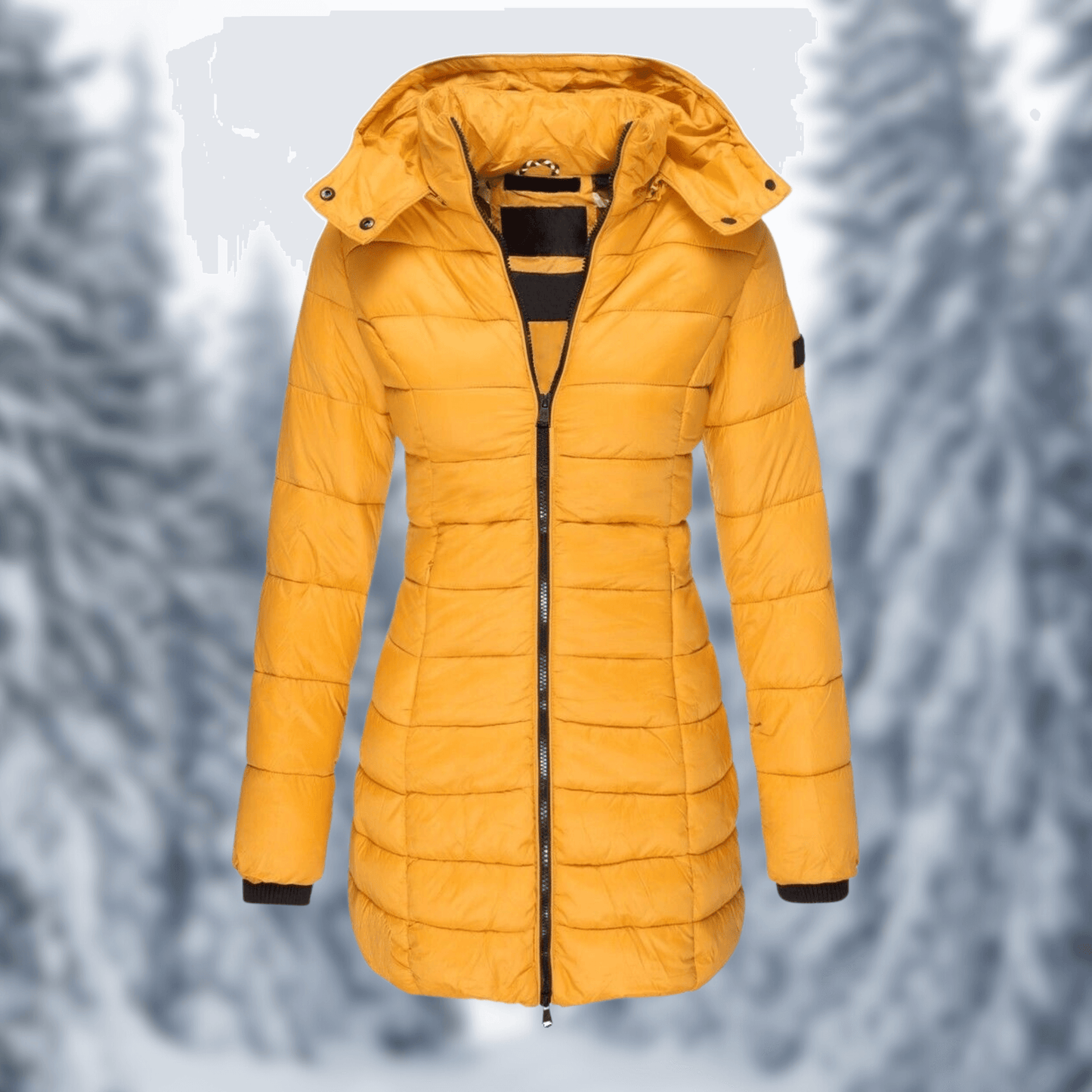Women's Winter Coat Mid-length Detachable Hood