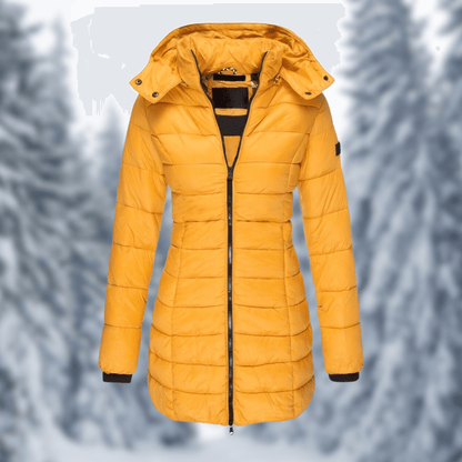 Women's Winter Coat Mid-length Detachable Hood
