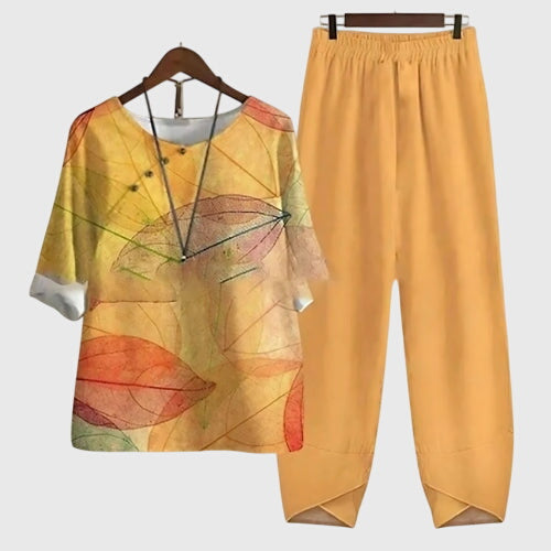 Women's Two-Piece Floral Print Summer Set