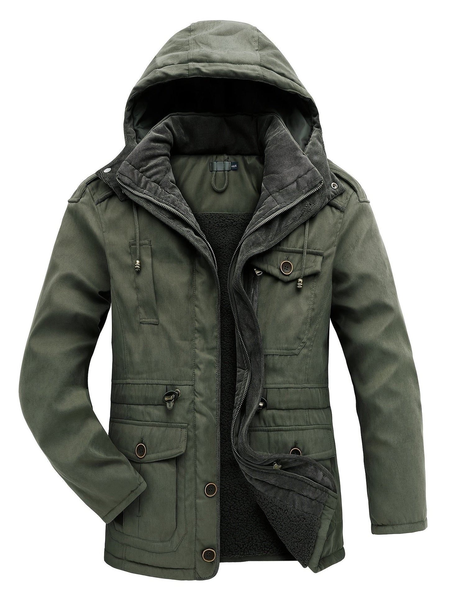 Men's Winter Jacket Warm Hooded Functional