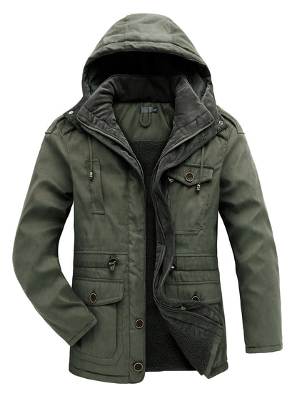 Men's Winter Jacket Warm Hooded Functional