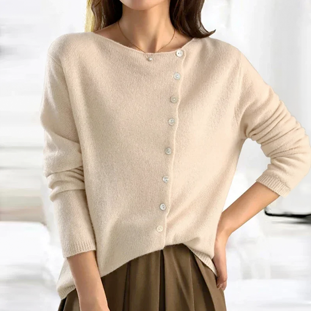 Cozy Cardigan for Women Round Neck