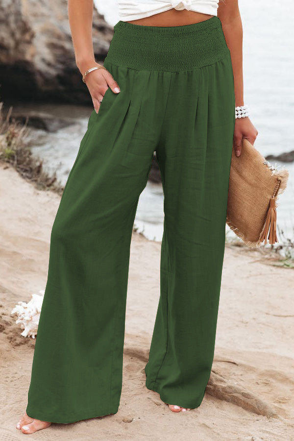Women's High-Waist Wide Leg Trousers Elegant