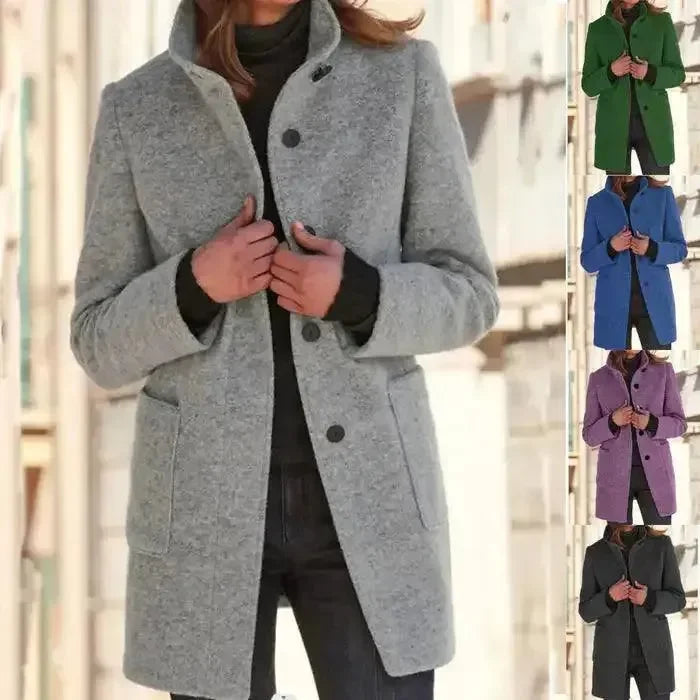 Stylisher Damen Trenchcoat Elegantes Design - IdealeKleiden