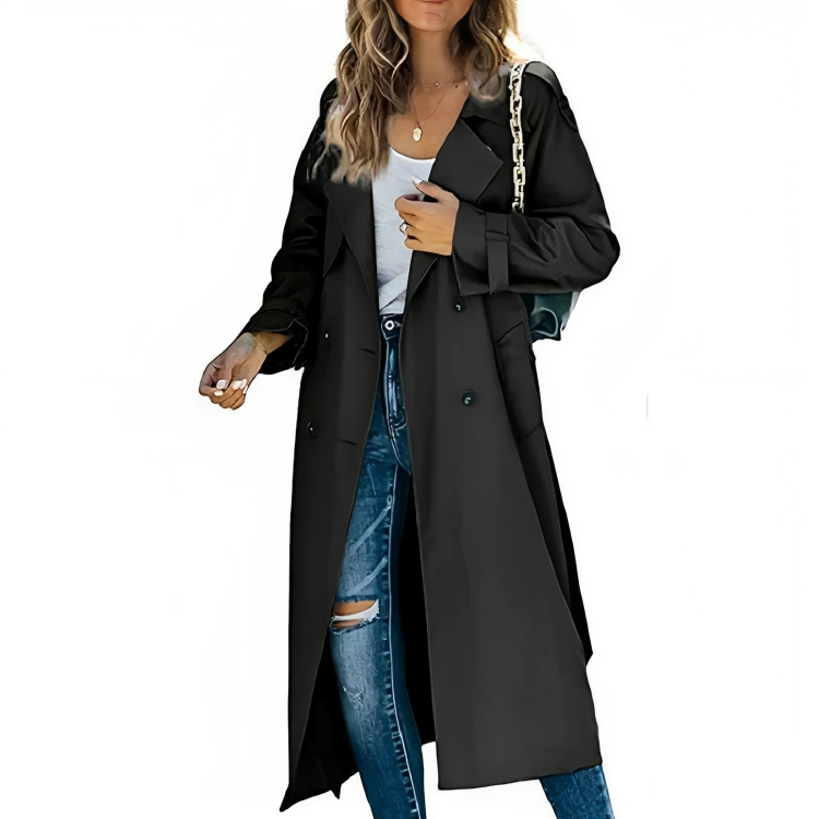 Stylish Women's Trench Coat Elegant with Belt
