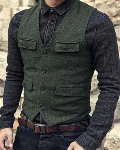 Stylish Men's Vest Modern Slim Fit