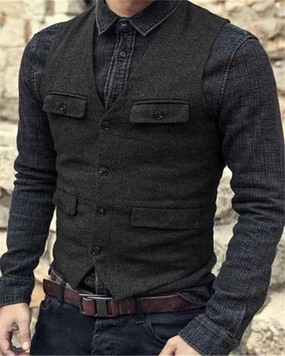 Stylish Men's Vest Modern Slim Fit