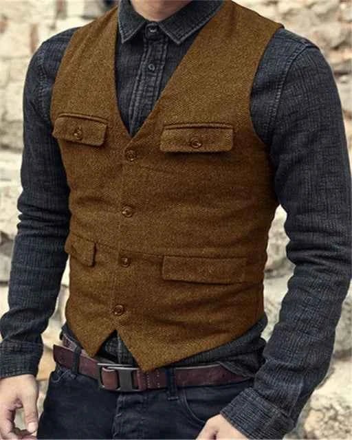 Stylish Men's Vest Modern Slim Fit