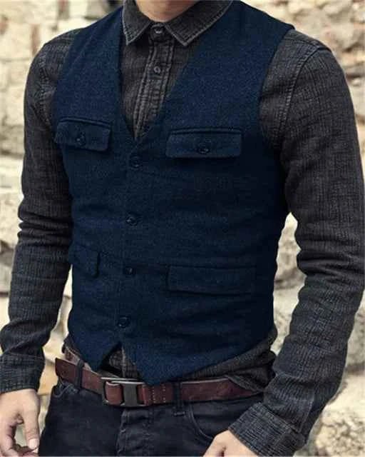 Stylish Men's Vest Modern Slim Fit
