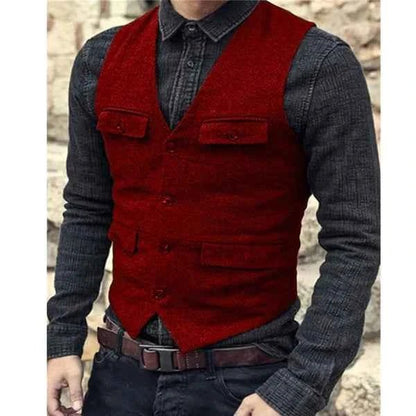 Stylish Men's Vest Modern Slim Fit