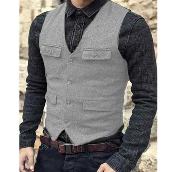 Stylish Men's Vest Modern Slim Fit