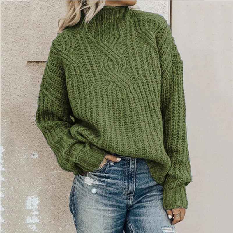 Women's Round Neck Jumper Modern Chic