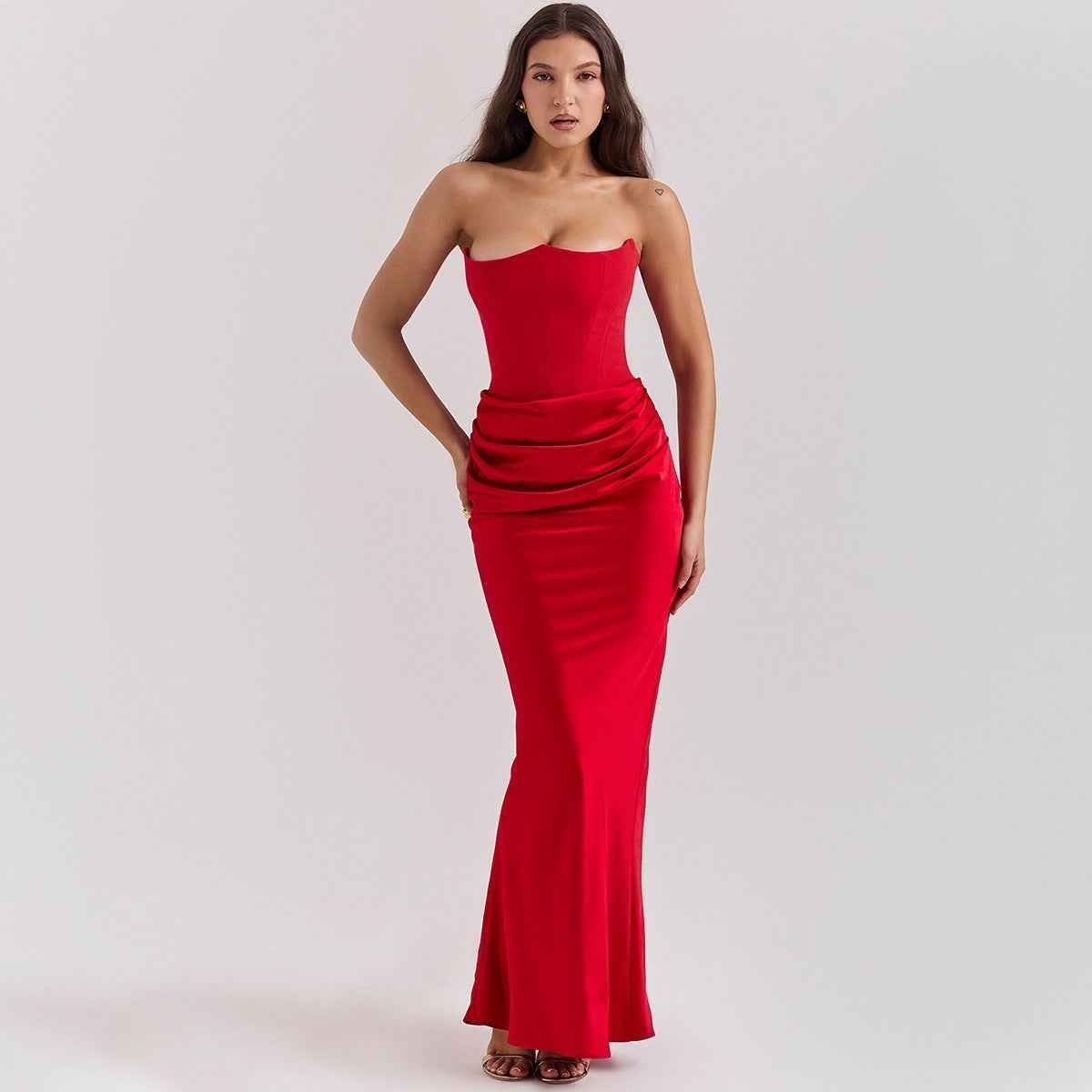Elegant Evening Dress With Corset