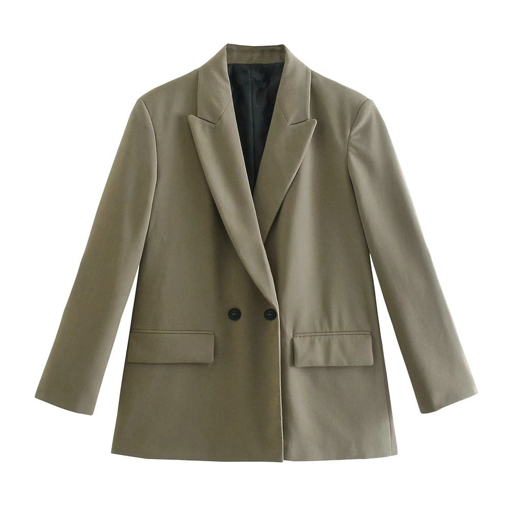 Stylish Women's Blazer With Pockets