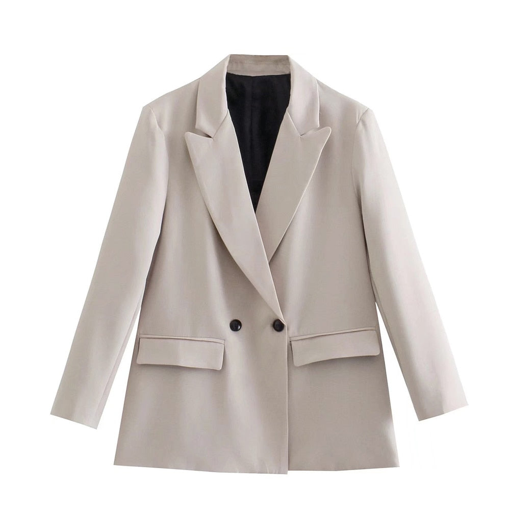 Stylish Women's Blazer With Pockets