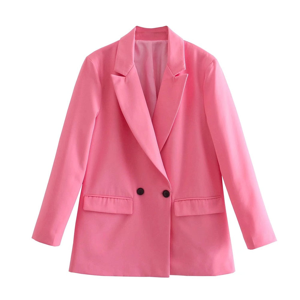 Stylish Women's Blazer With Pockets