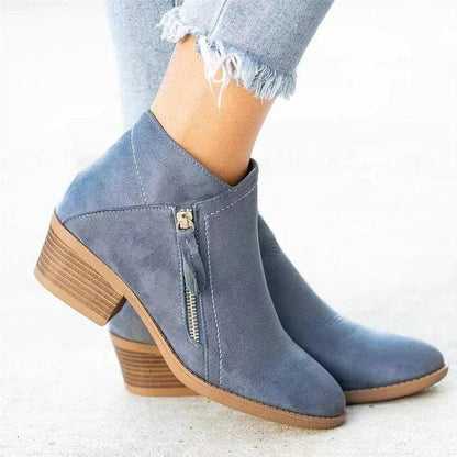Women's Ankle Boots Comfortable Low Heel