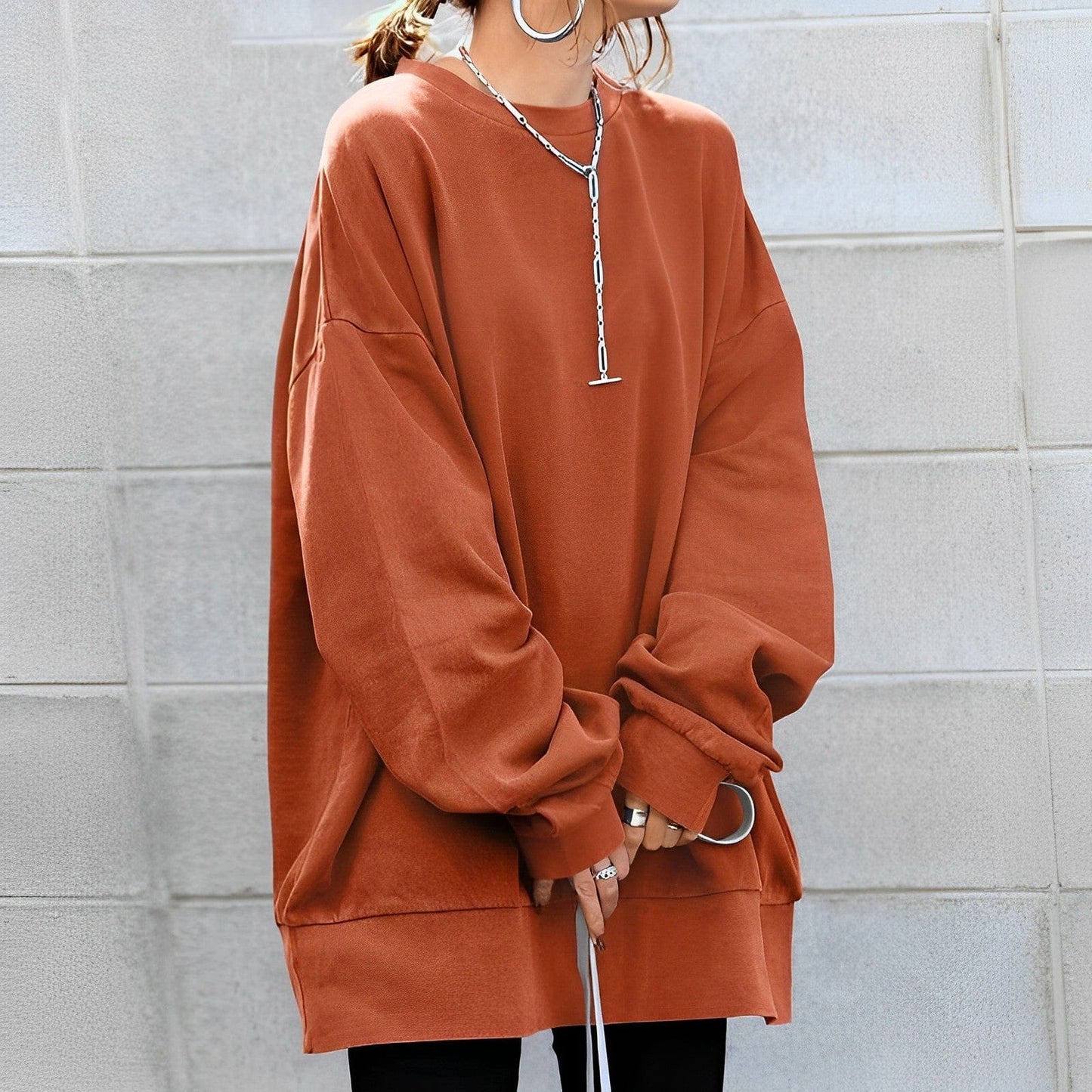 Oversized Sweatshirt Generously Comfortable