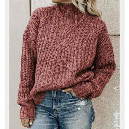 Women's Pullover Winter Cable Knit Style