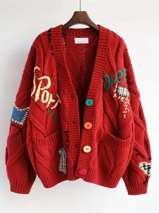 Bequeme Strickjacke Kürzer Pullover Damen - IdealeKleiden