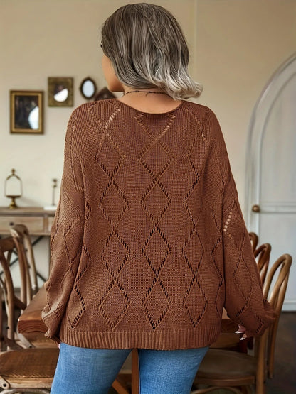 Stylischer Strickpullover Gemütlich Euro Chic - IdealeKleiden