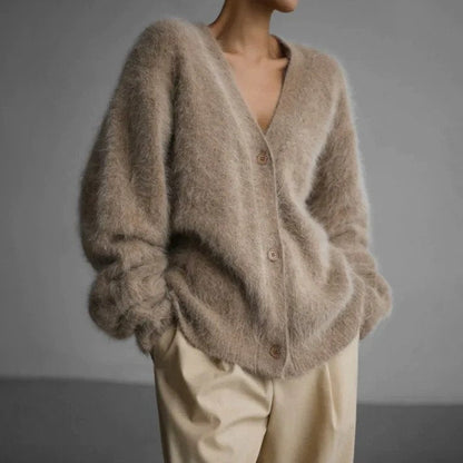 Damen Strickjacke Weich Winterlich - IdealeKleiden