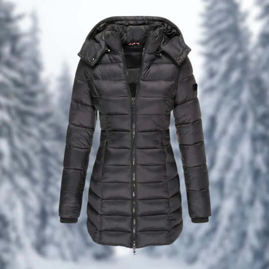 Women's Winter Coat Mid-length Detachable Hood