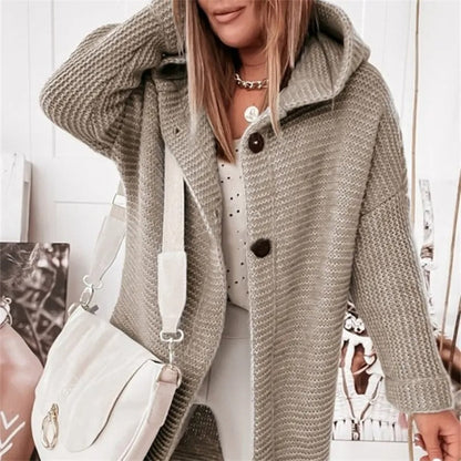 Women's Cashmere Cardigan Hoodie Luxury