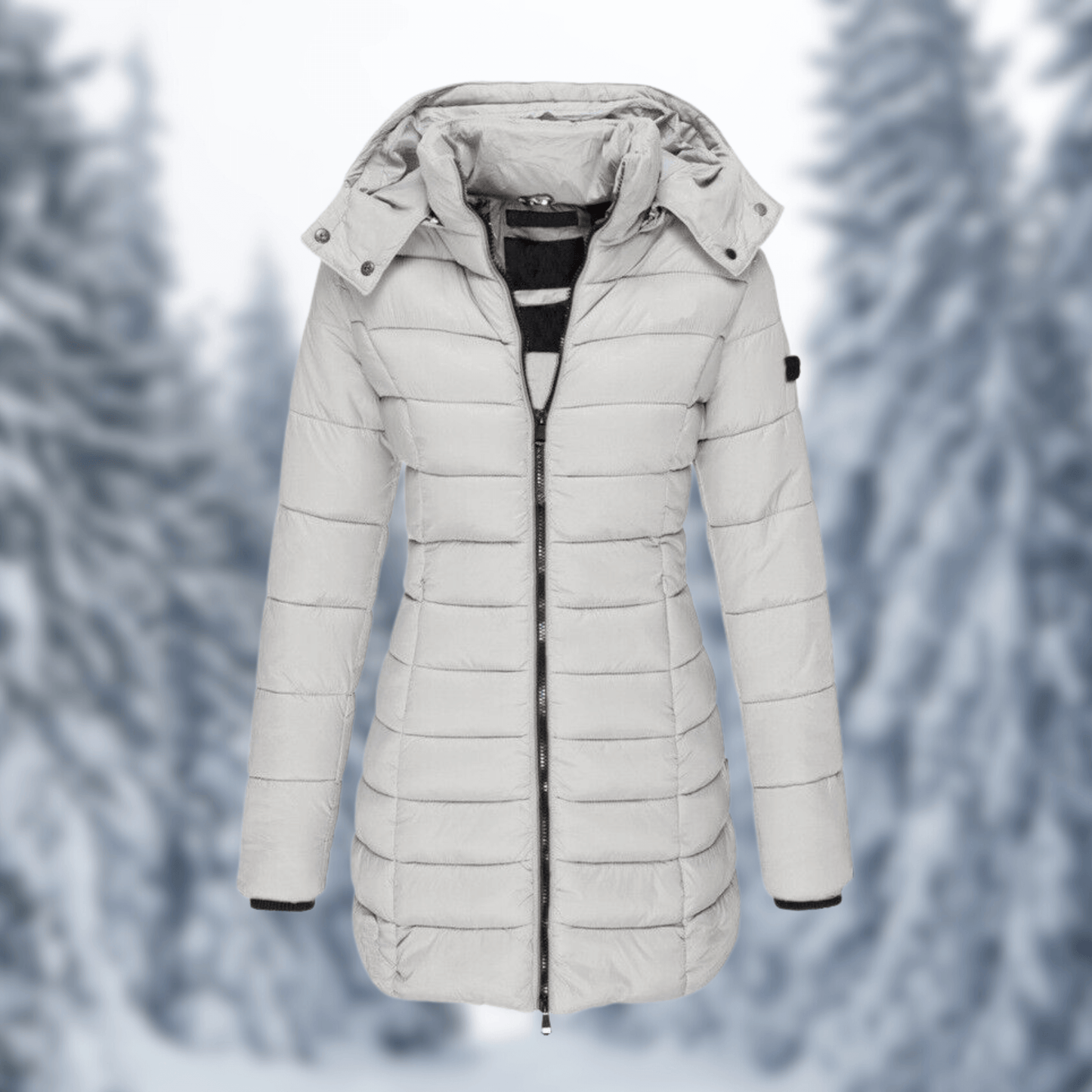 Women's Winter Coat Mid-length Detachable Hood