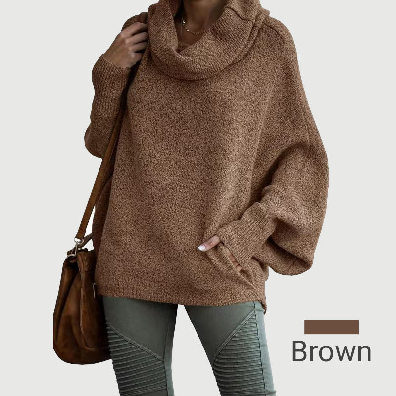 Cozy Batwing Sweater with Pockets